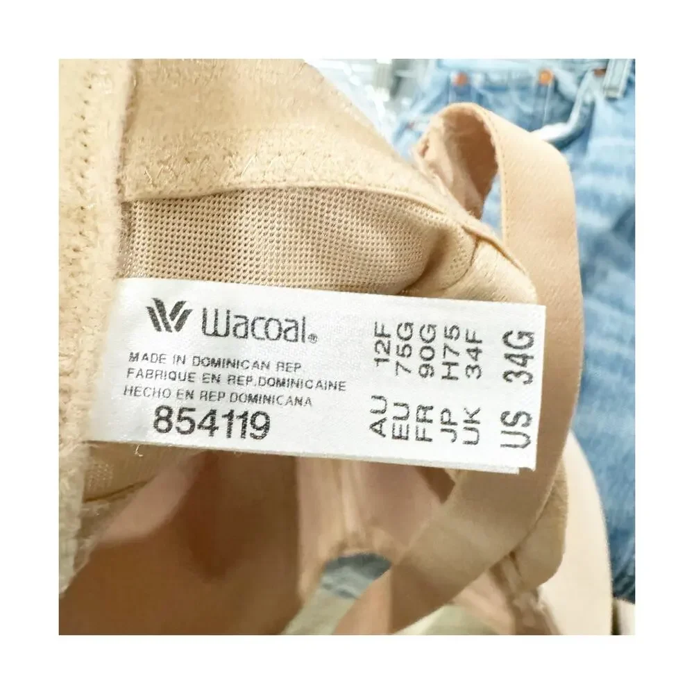 Wacoal 854199 Red Carpet Strapless Underwire Convertible Bra Nude Size 34G NWT